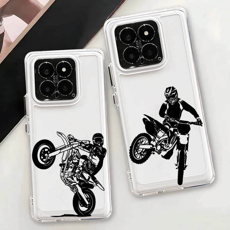 Phone Cases Xiaomi 15 - Cool motorcycle rider illustration For Xiaomi
