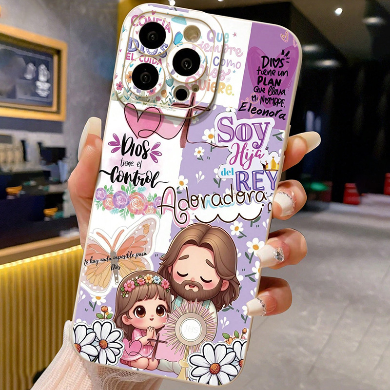 Phone Cases Xr Iphone - Religious Colorful Painted Jesus TPU Soft