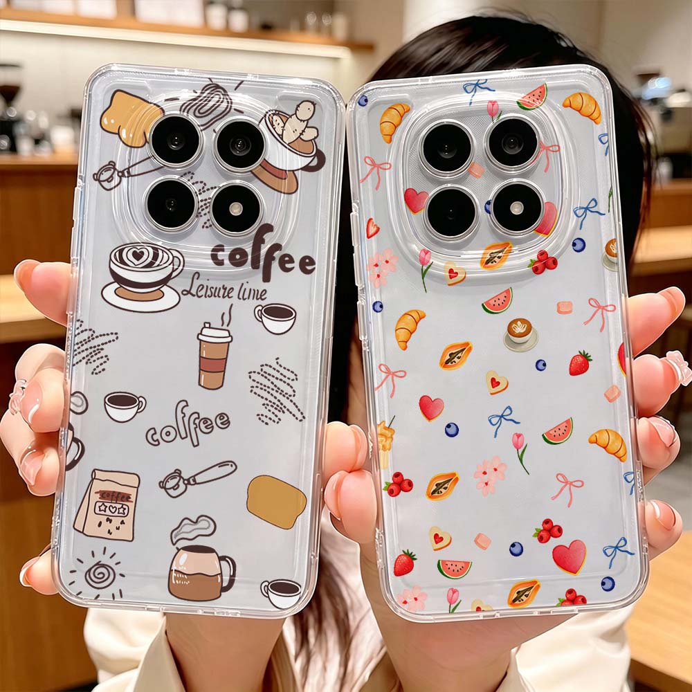 Phone Cases Xiaomi 15 - Minimalist Coffee Pattern Phone Case For