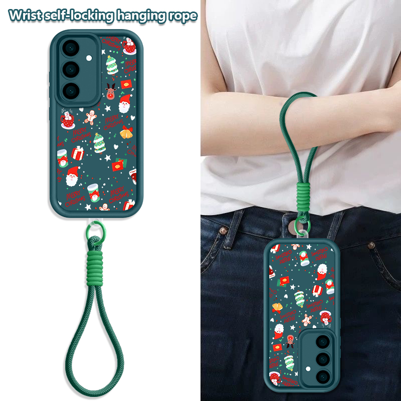 Christmas Pattern Lanyard Case - Phone Cases Galaxy A16 5G review and price