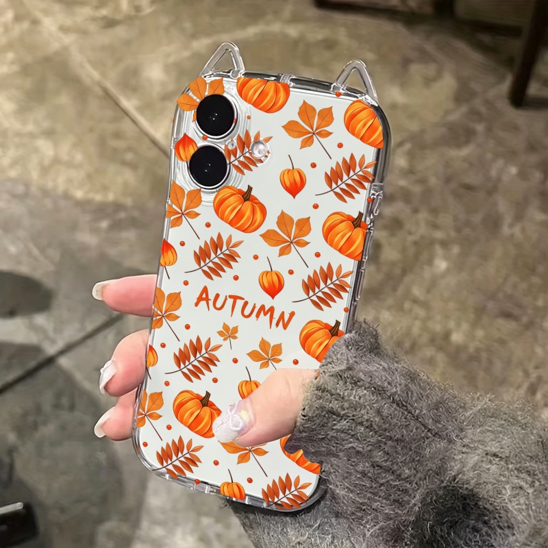 Autumn Pumpkin Falling Leaves  - Phone Cases Iphone 13 review and price