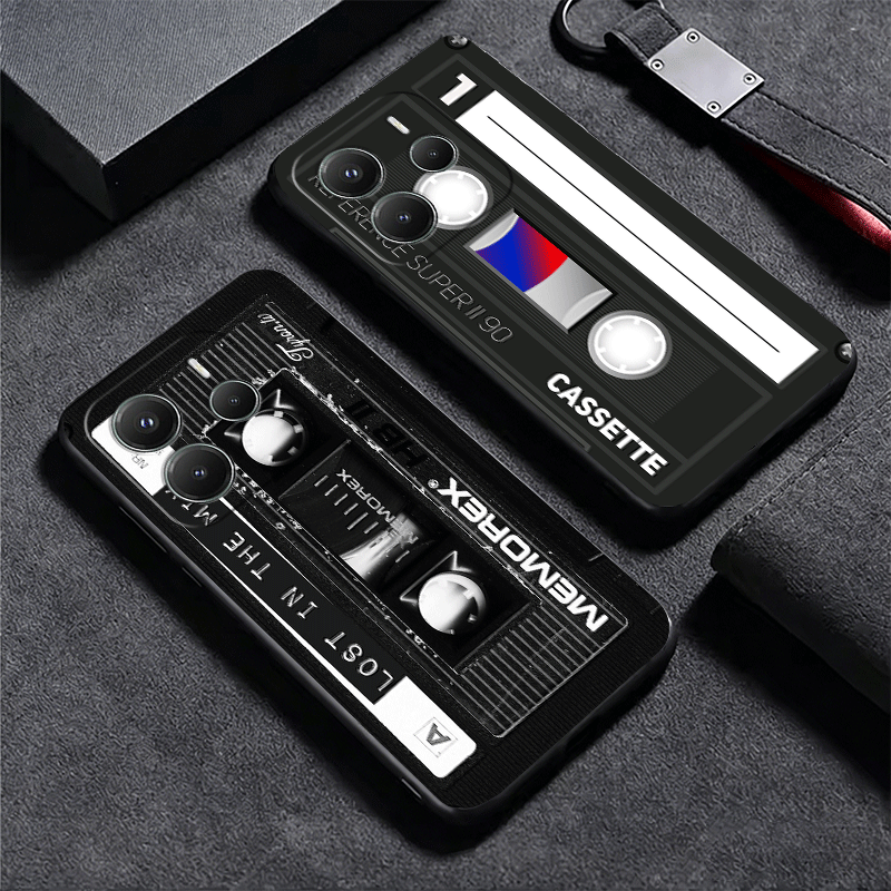 Vintage 90S Cassette Tape Patt - Phone Cases Xiaomi 15 review and price