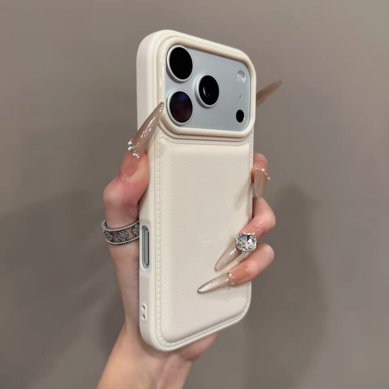 Premium Solid Color Lychee Tex - Phone Cases Iphone 13 review and price