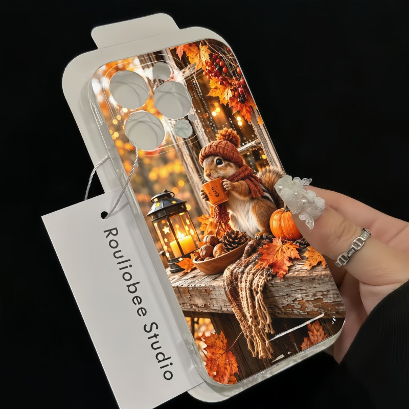 Cartoon Animal Squirrel Silico - Phone Cases Iphone 13 review and price