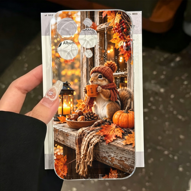 Cartoon Animal Squirrel Silico - Phone Cases Iphone 13 review and price