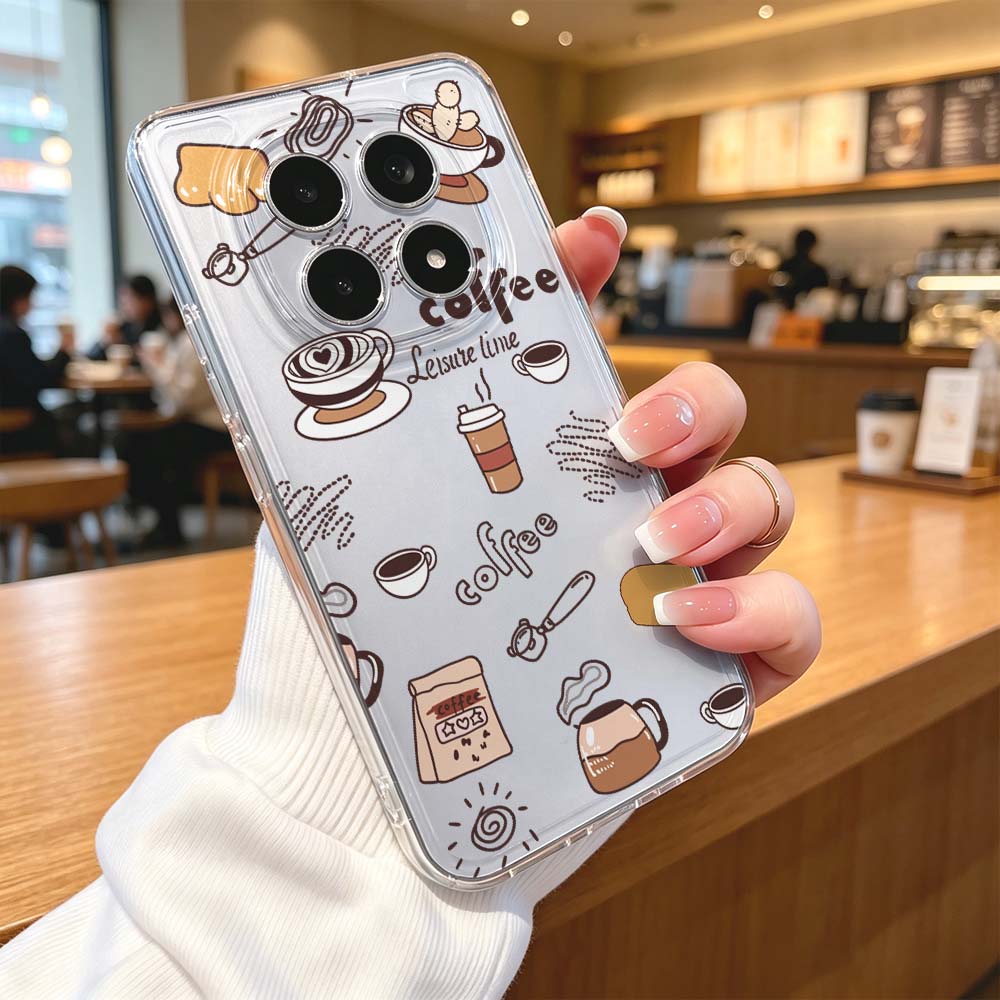 Minimalist Coffee Pattern Phon - Phone Cases Xiaomi 15 review and price