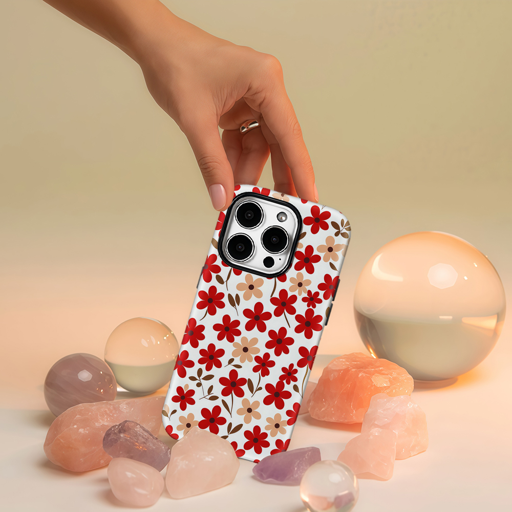 Red Flower Phone Case for IPho - Phone Cases Iphone 13 review and price