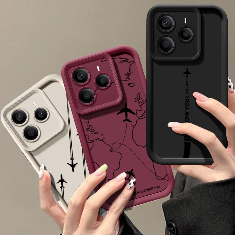Airplane Route Pattern TPU Pho - Phone Cases Xiaomi 15 review and price