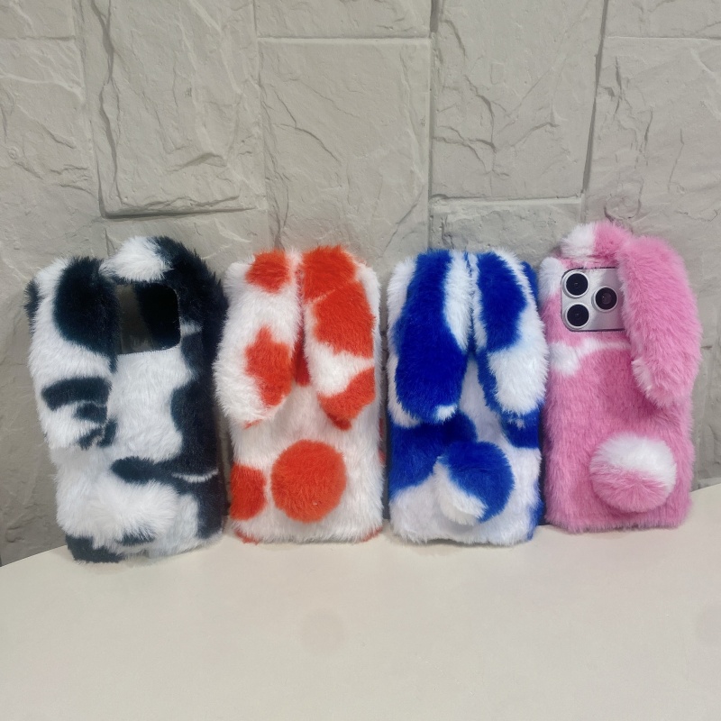 Cute Rabbit Design Fluffy Phon - Phone Cases Iphone 13 review and price